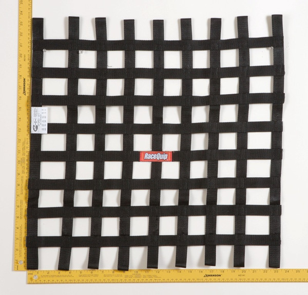RaceQuip Black 24 X 24 SFI Ribbon Net - 726009