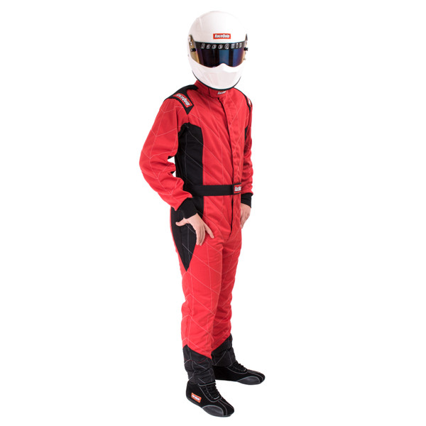 Racequip 91609169 Suit Driving Chevron-5 SFI 3.2A/5 Red X-Large NEW
