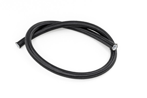DeatschWerks 6AN Black Nylon Braided PTFE Hose 3 Feet - 6-02-0864-3