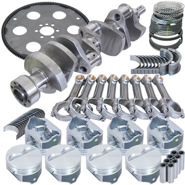 Eagle Chevrolet SBC 1pc Seal 383ci Balanced Rotating Assembly Kit w/168 Tooth Flexplate - B15504L03068