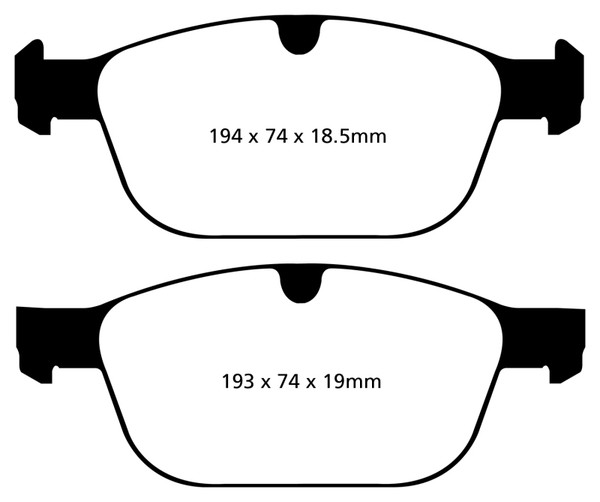 EBC fits 08+ Volvo XC60 3.0 Turbo Redstuff Front Brake Pads - DP32018C