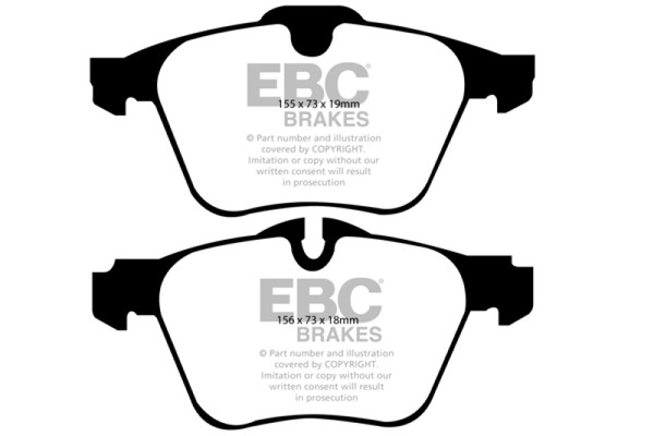 EBC fits 13-15 Jaguar XF 3.0 Supercharged Yellowstuff Front Brake Pads - DP41912R