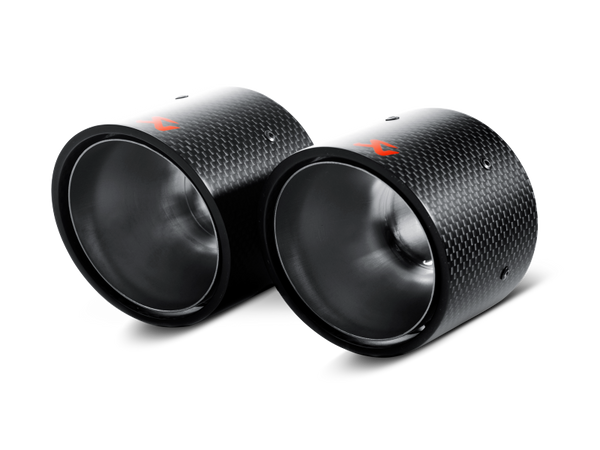 Akrapovic TP-MINR56/57-CA Tail Pipe Set Carbon For MINI Cooper S Coupe R58 11-14 - TP-MINR56/57-CA