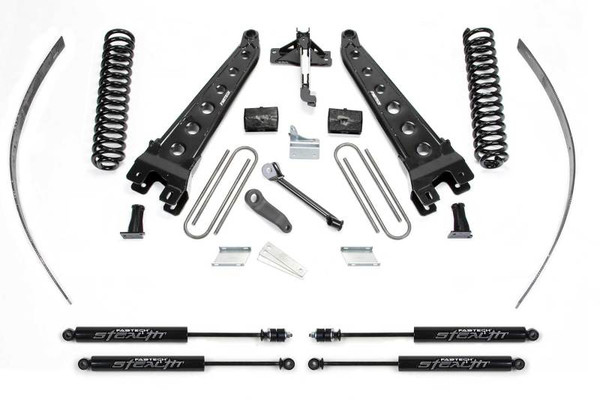 Fabtech K2124M 8? Radius Arm System W/ Stealth Shocks For Ford F250 4WD 2008-16
