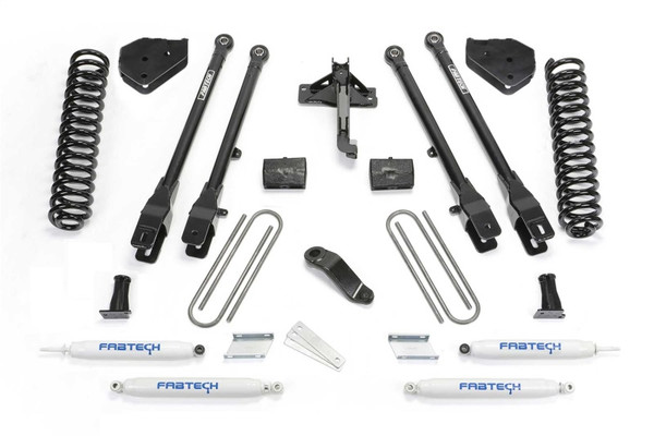 Fabtech K2337 4 Link Lift System, 6" Lift, w/Coils And Performance Shocks NEW