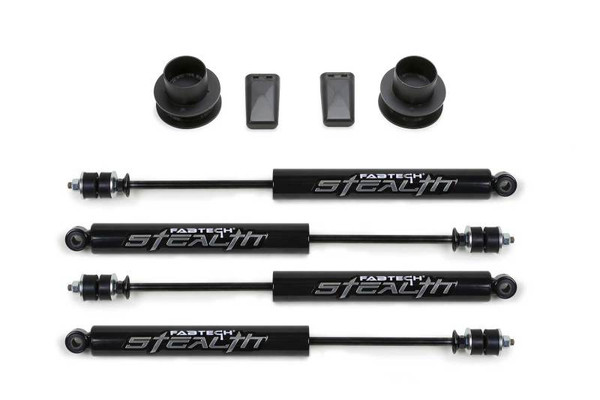 Fabtech K3060M 2.5" Coil Spacer System w/ Stealth Shocks NEW