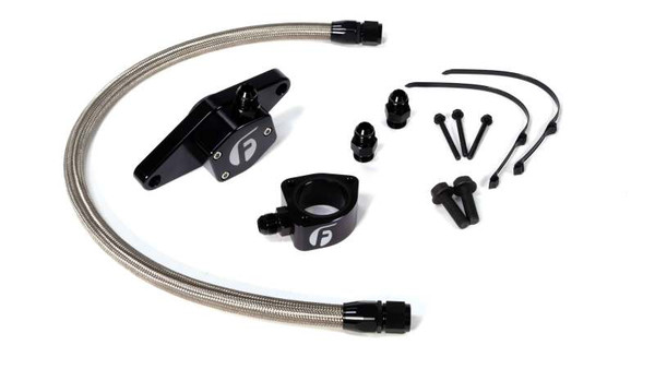 Fleece Performance fits  98.5-02 VP Coolant Bypass Kit w/ Stainless Steel Braided Line - FPE-CLNTBYPS-CUMMINS-VP-SS