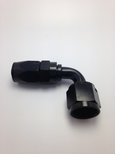 FRAGOLA 229009-BL 10AN to 8AN 90 Degree Reducer Hose End Fitting Aluminum Black