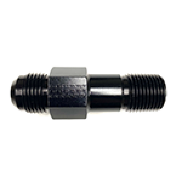 FRAGOLA 481714-BL Oil Pressure Inlet Fitting -12AN to 1/2 NPT; 4.4 in Long Black - 481714-BL