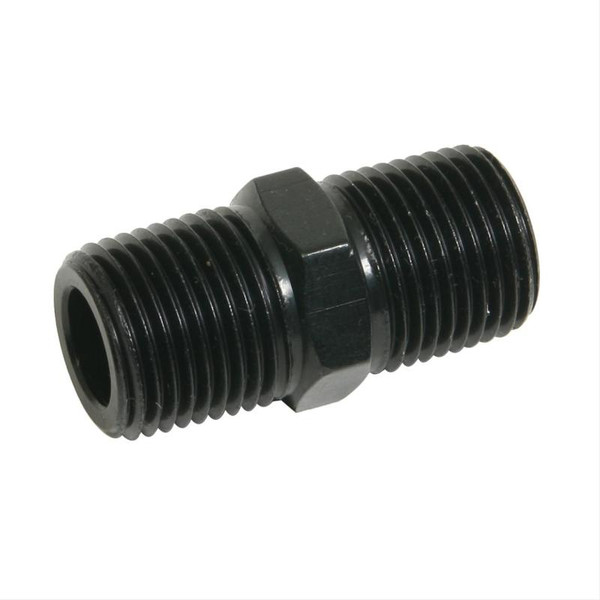 FRAGOLA 491104-BL Male Pipe Nipple Hose Fitting Adapter 1/2 MPT Aluminum Black