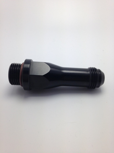 FRAGOLA 491947-BL Carb Adapter Fitting -8AN to 3/4-16 Male; 3" Long - Black