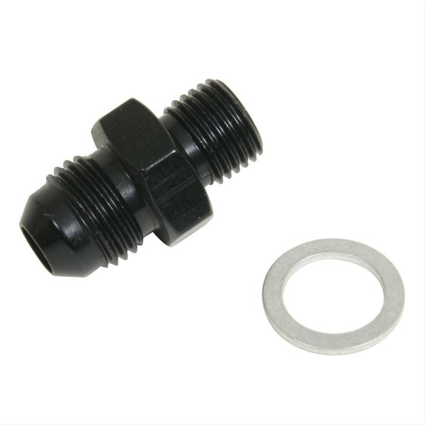 Fragola -6AN x 12mm x 1.25 Male Adapter-Solex - Black - 491954-BL