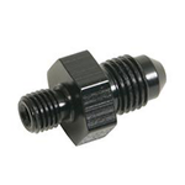 FRAGOLA 491961-BL Fitting Adapter -6AN to 10mm X 1.0 Male; Weber Aluminum Black