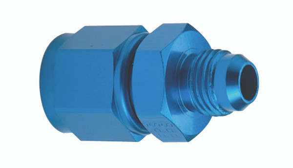FRAGOLA 497210 -10AN Female Nut to -6 AN Male Swivel Reducer Adapter Blue