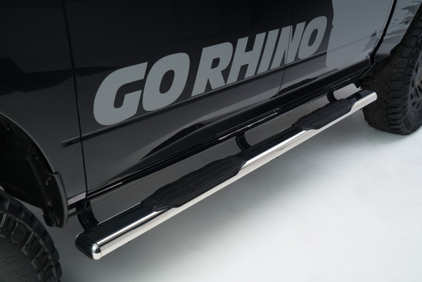 Go Rhino 10473PS 1000 Series 4" Oval Side Steps, Polished Stainless 73" Long NEW