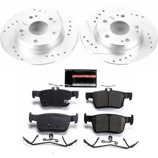 Power Stop K7725 Rear Z23 Evolution Sport Brake Kit For Honda Civic 2016-2019