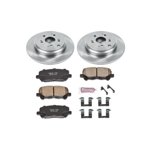 Power Stop KOE4685  Replacement Low-Dust Ceramic Brake Pad and Rotor Kit Rear
