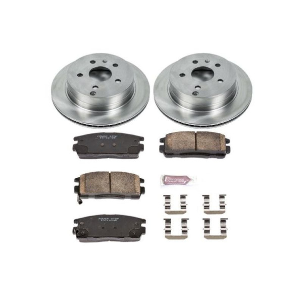 Power Stop KOE5558 Disc Brake Pad and Rotor Kit For Equinox GMC Terrain 2010-15