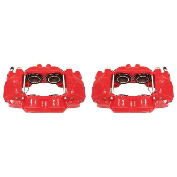 Power Stop S2984 Red Caliper Pair W/O Brkt Front NEW