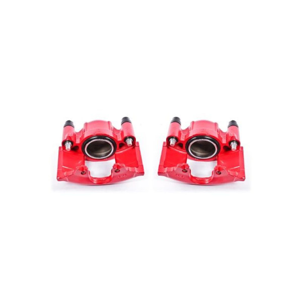 Powerstop S4299-Performance Brake Calipers Powder Coated Red-Front