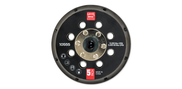 Griots Garage 5in Vented Orbital Backing Plate (G9) - 10555