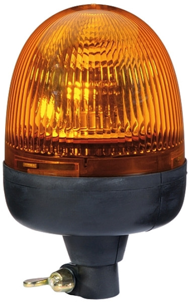 Hella 9506001 12V Halogen Rotating Beacon; Flexible Pipe Sockets - Amber
