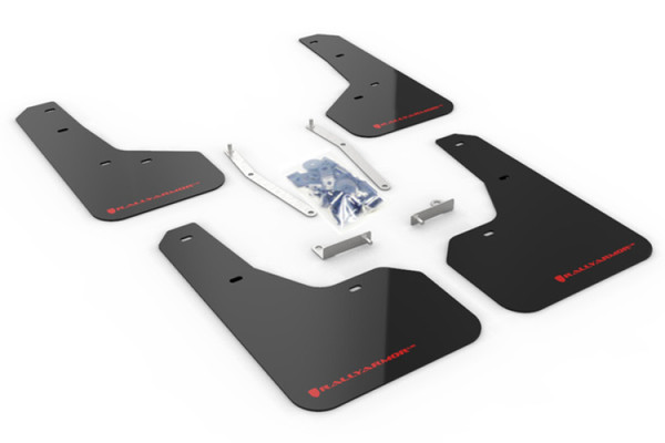 Rally Armor MF52-UR-BLK/RD Black UR Mud Flap Red Logo