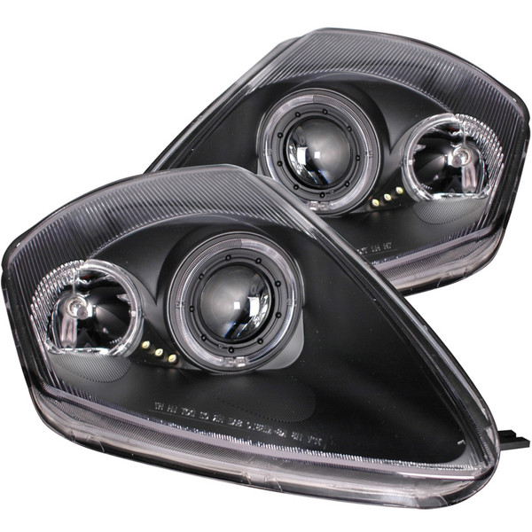 ANZO fits 2000-2005 Mitsubishi Eclipse Projector Headlights w/ Halo Black - 121332