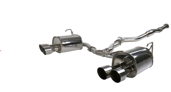 Invidia 15+ Subaru STI 4Dr Q300 Single Layer Stainless Steel Quad Tip Cat-Back Exhaust - HS15STIG2S
