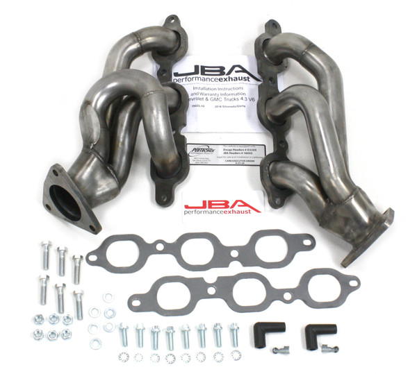 JBA Headers & Perf 1842S-10 Stainless Steel Shorty Exhaust Header; For GM