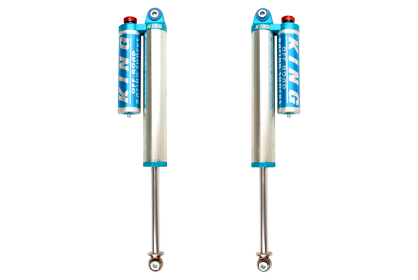 King Shocks 2011+ Chevrolet Silverado 2500/3500/HD Rear 2.5 Dia Piggyback Res Shock w/Adj (Pair) - 25001-303A