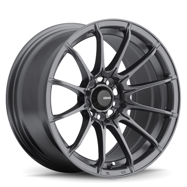 Konig DI5710035G Dial-In 15"x7" Wheel, 4x100 Bolt Pattern - Matte Gray NEW