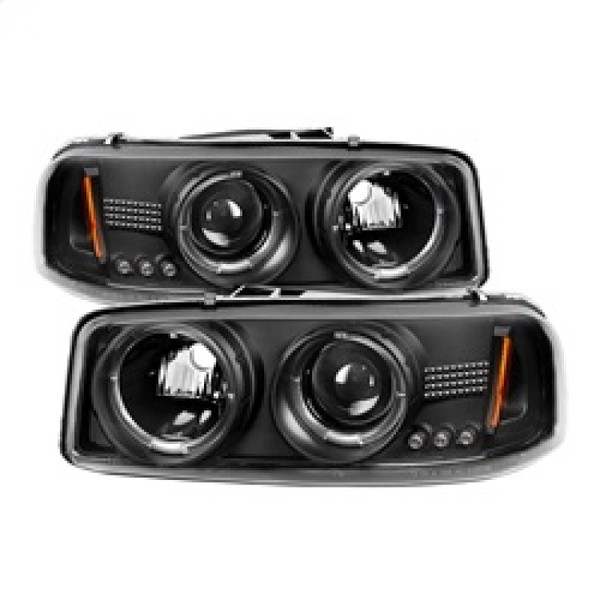 Spyder 5009357 Projector Headlight Black For 07 GMC Sierra 1500 Classic 2pc