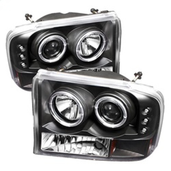 Spyder 5010339 Halo LED Projector Headlights; V2; 1 pc. For 00-04 Ford Excursion