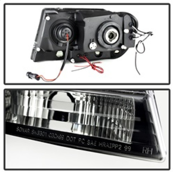 Spyder 5078568 Halo LED Projector Headlights, Black Smoke