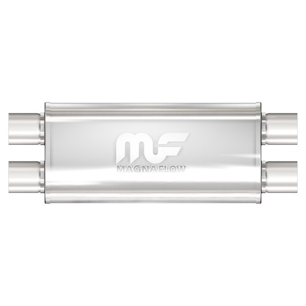 Magnaflow 12468 5"x8" Oval Muffler; 2.5" Dual In/Out; 18" Body; 24" Length