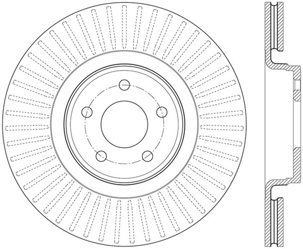 StopTech 126.65146SL Sport Slotted Brake Rotor For 13-18 Ford Focus