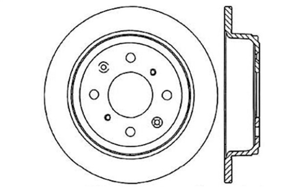 StopTech 127.40017L Sport Drilled & Slotted Brake Rotor For 89 Honda Accord