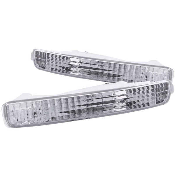 Anzo USA 511009 Parking/Signal Lights Chrome Clear Fits 96-97 Honda Accord