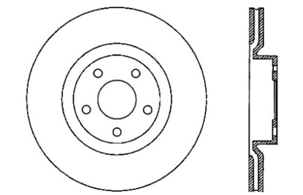 StopTech 127.62085L Sport Brake Rotor For 05-07 Cadillac XLR
