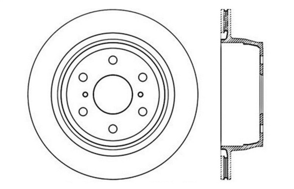 Stop Tech 127.66065L Sport Drilled & Slotted Brake Rotor
