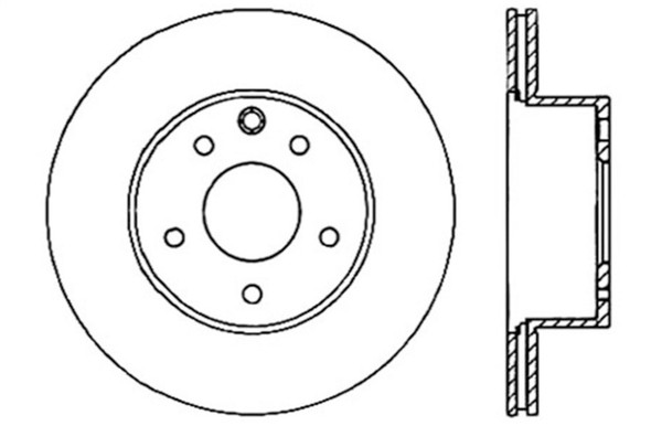StopTech 128.42088R Sport Cross Drilled Brake Rotor For 15 Infiniti Q40