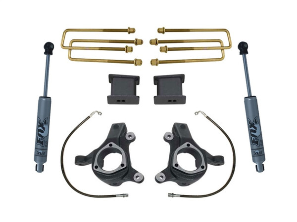 MaxTrac 07-16 GM C1500 2WD w/Cast Steel Susp. 3in/1in Spindle Lift Kit w/FOX Shocks - KS881332F