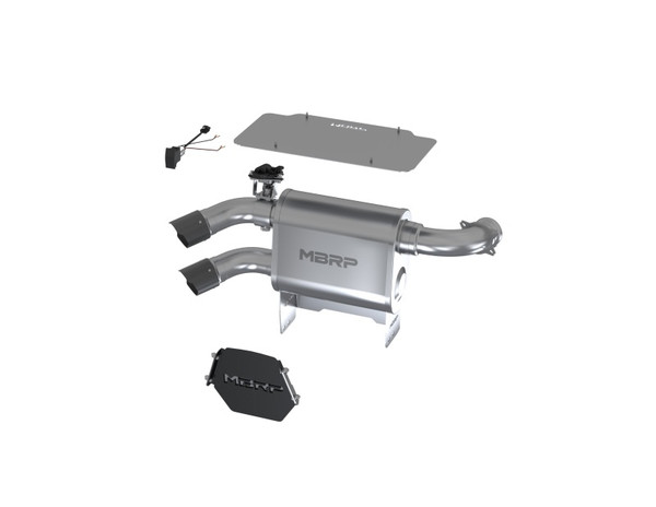 MBRP AT-9208AS Dual-Out Active Exhaust For 17-22 Can-Am Maverick X3 Turbo NEW