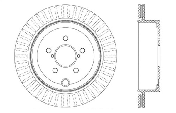 StopTech 128.47031R Sport Cross Drilled Brake Rotor For 17-20 Toyota 86