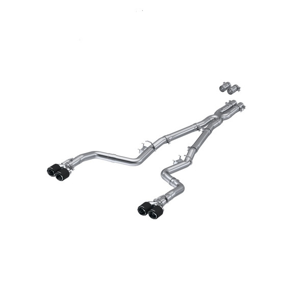 MBRP S71143CF 3" Stainless Steel Dual Cat Back Exhaust System For Challenger NEW