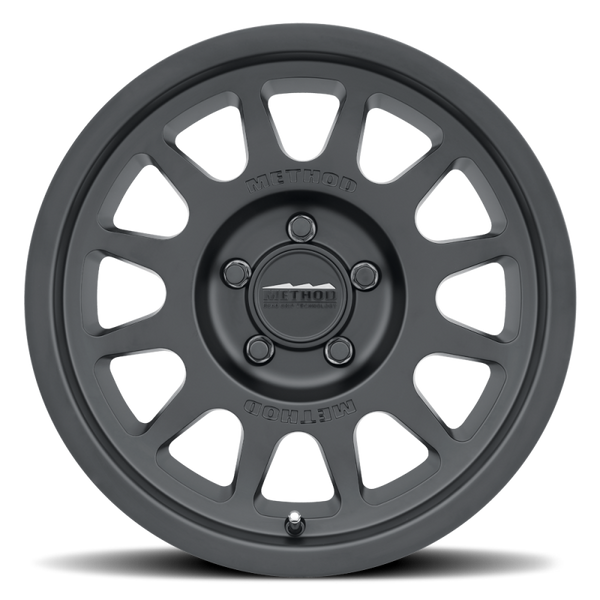 Method Race MR70378550525 17x8.5 +25mm Offset 5x5 71.5mm CB Matte Black Wheel