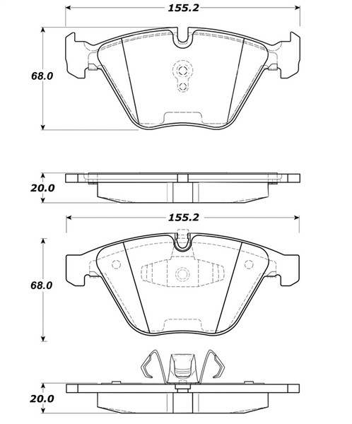 StopTech Street Touring Brake Pads - 308.12600