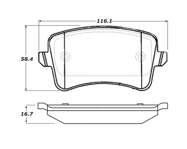 StopTech 308.1386 Street Brake Pads with Shims/Hardware For 13-17 Audi Q5 2 NEW