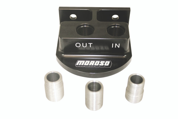 Moroso 23767 Remote Spin On Oil Filter Mount For 13/16" 3/4" 22mm Oil Filter